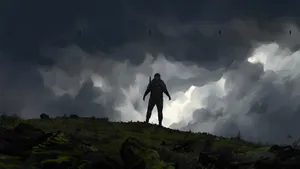Man Silhouette Death Stranding Pc Wallpaper