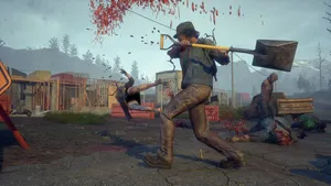 Man With Shovel State Of Decay 2 Wallpaper