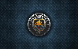 Manchester City 4k Dark Grate Metal Wallpaper