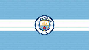 Manchester City 4k Flag And Emblem Wallpaper