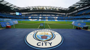Manchester City 4k Football Field Wallpaper