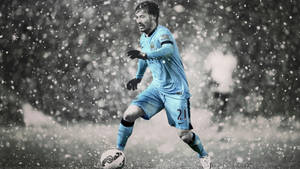Manchester City David Silva Ball Wallpaper