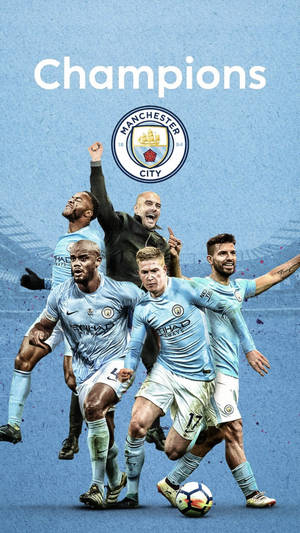 Manchester City Football Champions Wallpaper