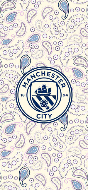 Manchester City Logo Blue Aesthetic Wallpaper