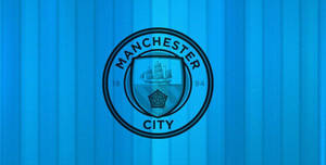 Manchester City Logo Blue Board Wallpaper