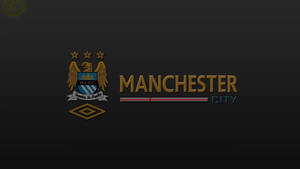 Manchester City Logo Simple Black Wallpaper