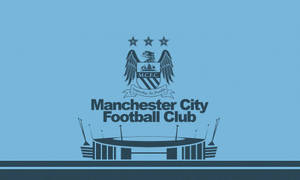 Manchester City Logo Stadium Art Wallpaper