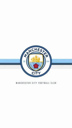 Manchester City Logo White Background Wallpaper