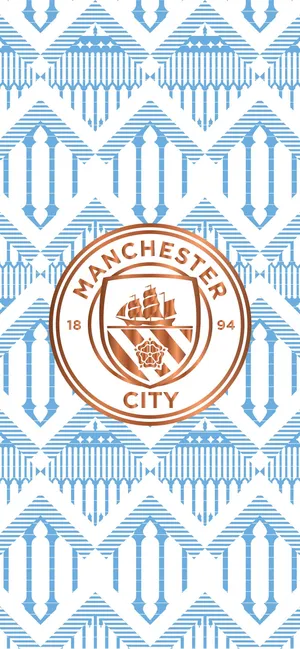 Manchester City Minimalist Badge Iphone Wallpaper