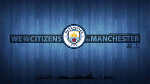Manchester City We Citizens Logo Wallpaper