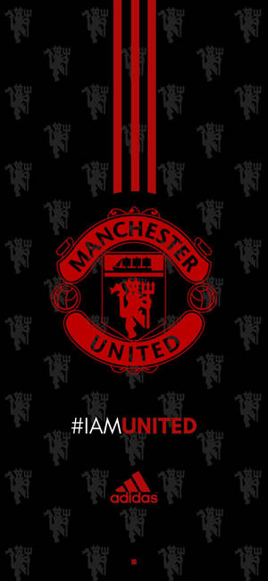 Manchester United Logo And Adidas Logo Wallpaper