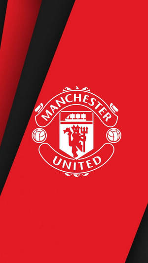 Manchester United Logo Black And Red Wallpaper