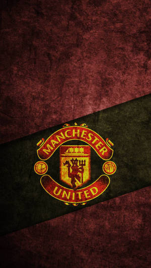 Manchester United Logo Grunge Design Wallpaper