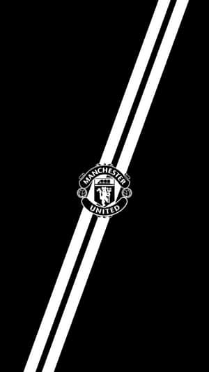 Manchester United Logo On An Iphone Wallpaper