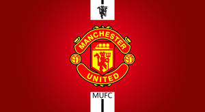 Manchester United Logo White And Red Wallpaper