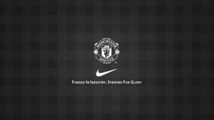 Manchester United Logo With Nike Wallpaper