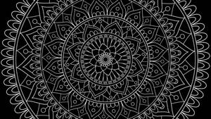 Mandala Black Aesthetic Tumblr Laptop Wallpaper