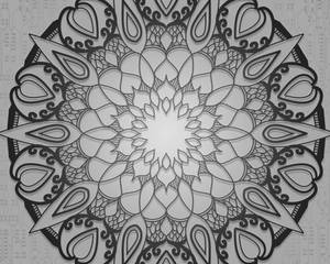 Mandala Floral Pattern Wallpaper