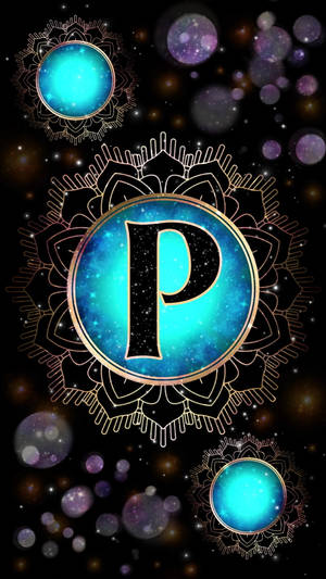 Mandala Letter P Wallpaper