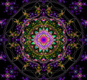 Mandala Trippy Fractal Wallpaper