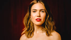 Mandy Moore Red Lips Wallpaper