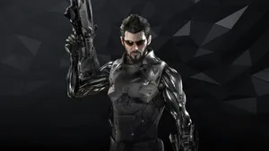 Mankind Divided Armor Black Background Wallpaper