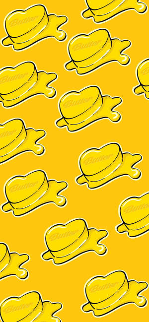 Many Cute Bts Butter Logos Wallpaper