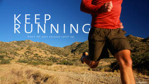 Marathon Keep Running Poster Wallpaper