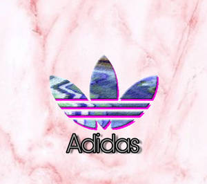 Marble Pink Adidas Logo Wallpaper