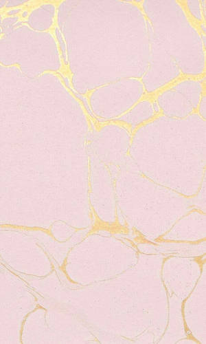 Marble Pink And Shiny Gold Cracks Wallpaper