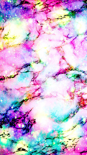 Marble Pink Galaxy Design Wallpaper