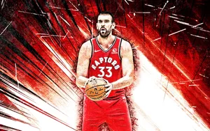 Marc Gasol Grunge Art Wallpaper