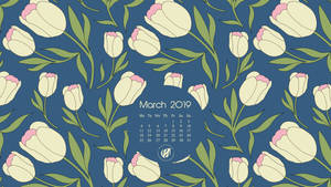 March 2019 Calendar Design Wallpaper