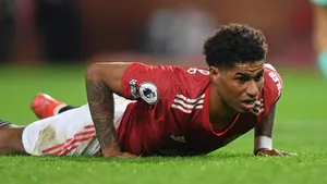 Marcus Rashford On The Ground Wallpaper