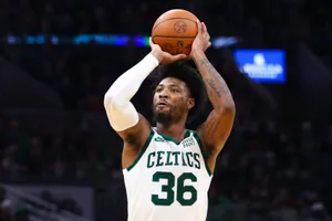 Marcus Smart Targets Sure Win Shot Wallpaper