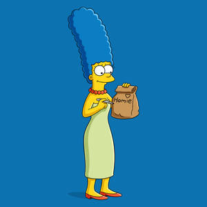 Marge Simpson Cartoon Character Wallpaper