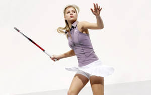 Maria Kirilenko Showcasing Her Tennis Expertise Wallpaper