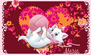 Marie Cat Playing Wallpaper