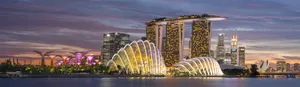 Marina Bay Sands Evening Panorama Wallpaper