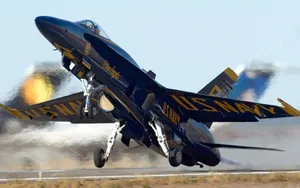 “marine Fighter And Bomber Team – The Us Navy Blue Angels” Wallpaper