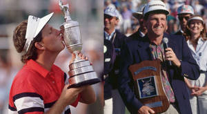 Mark Calcavecchia Accepting His Trophies Wallpaper