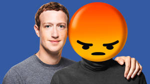 Mark Zuckerberg And Angry Emoji Wallpaper