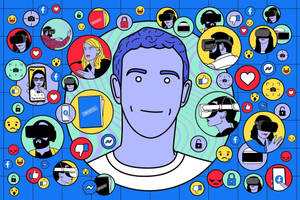 Mark Zuckerberg Facebook Art Wallpaper