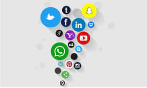 Marketing Social Media Grey Wallpaper