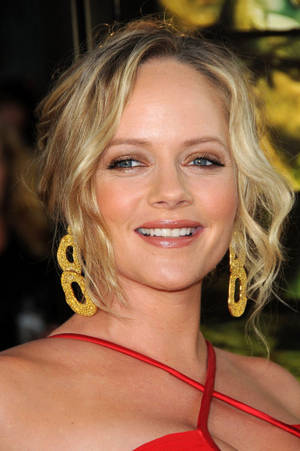 Marley Shelton At A Perfect Getaway Premiere Wallpaper