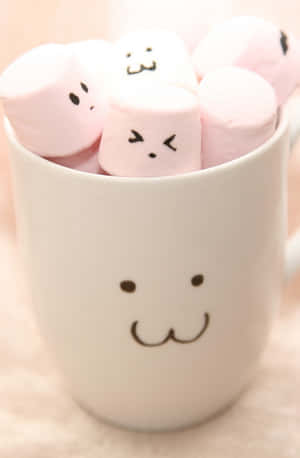 Marshmallow Cute Wallpaper Phone Wallpaper