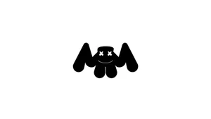 Marshmallow Dj Black Logo Wallpaper