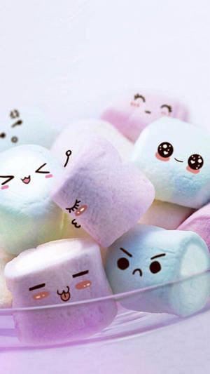 Marshmallows Cute Android Wallpaper