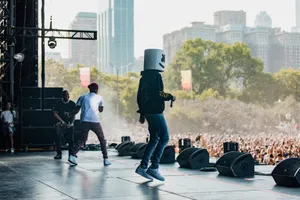 Marshmello At Lollapalooza Wallpaper