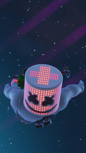 Marshmello Iphone In Space Wallpaper